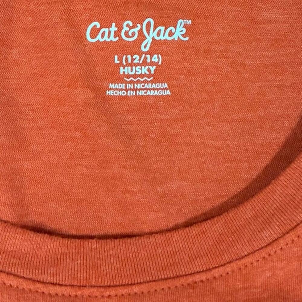 Cat and Jack NWOT Autumn Fall Festive Short Sleeve Graphic T-Shirt Large - Picture 4 of 7